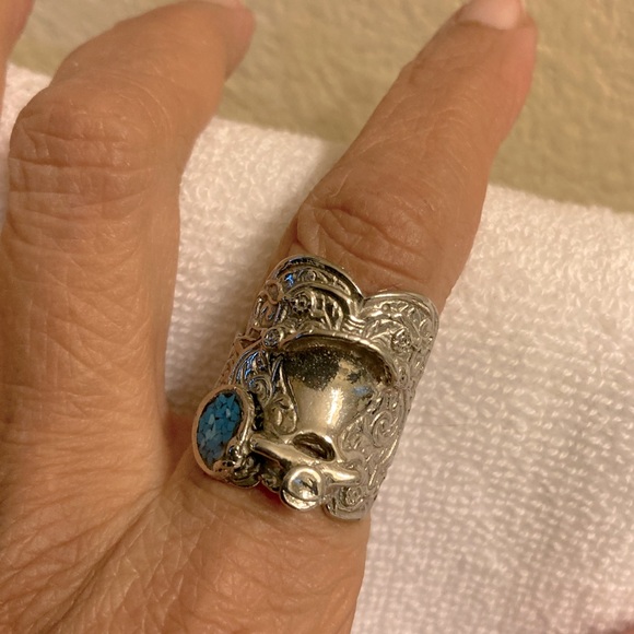 Vintage Western Horse Saddle Ring - Picture 7 of 8